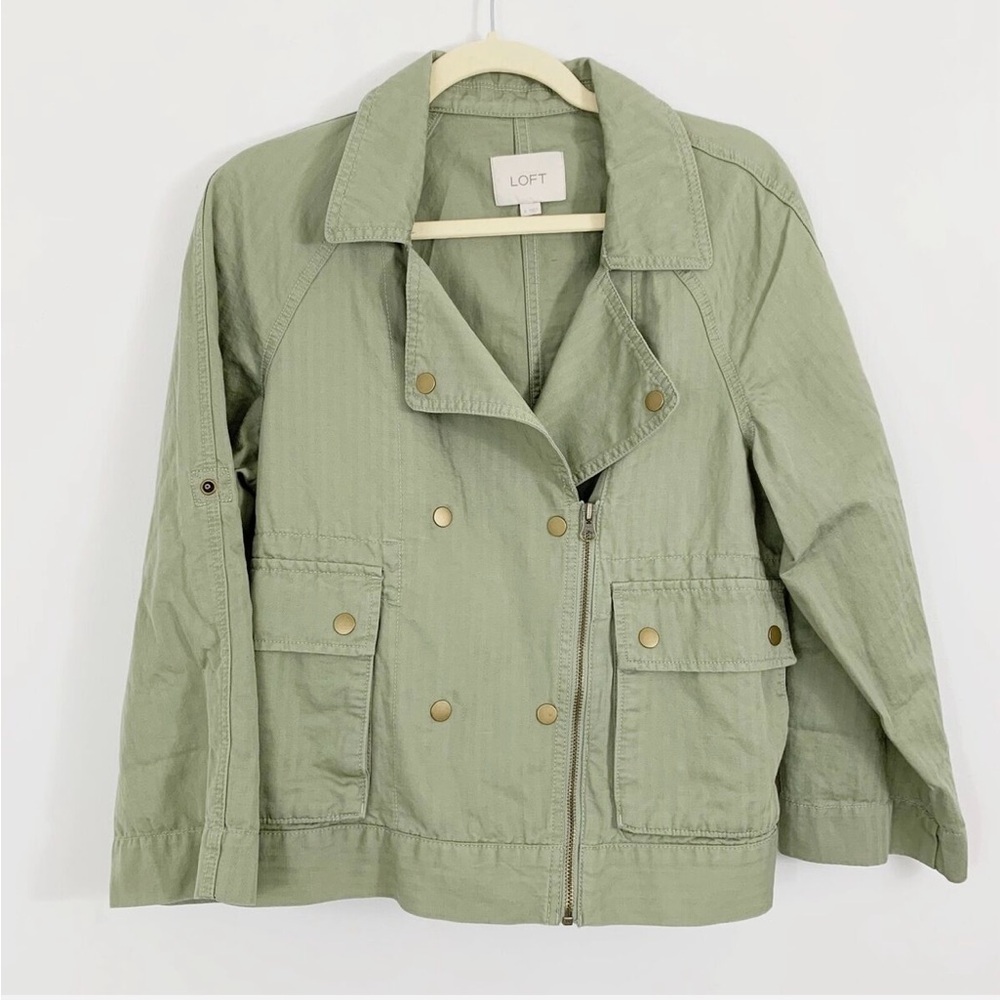 Loft green jacket size XS